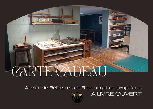 Carte cadeau Stage de reliure