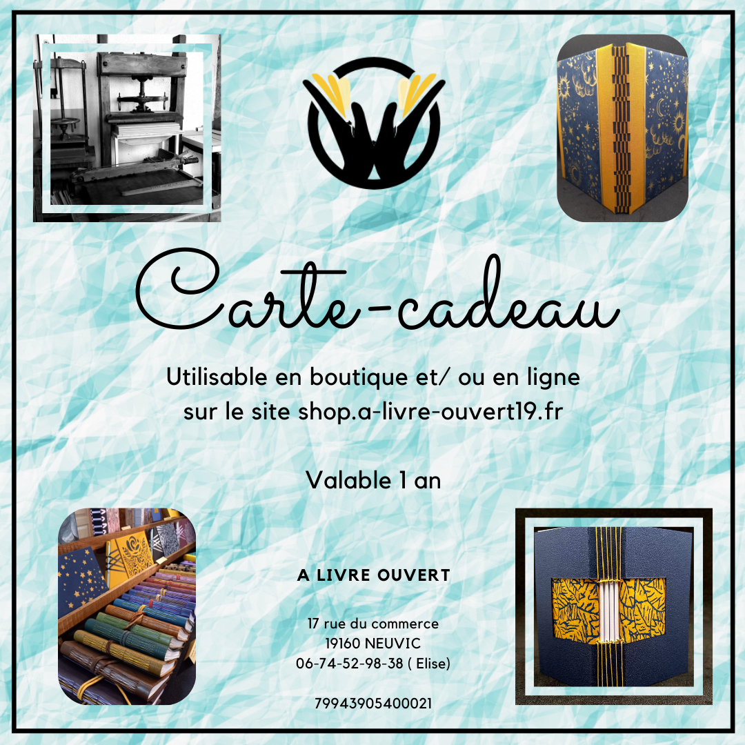 Carte-cadeau A LIVRE OUVERT